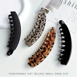4/8 PCS New Banana Hair Clips, Stylish & Elegant Hair Accessories for Women, Ideal for Securing High Ponytails, Dates, Parties & Office Wear, Home Bathroom Organizer, Vanity Tray Essential, Daily Hair Styling Tool