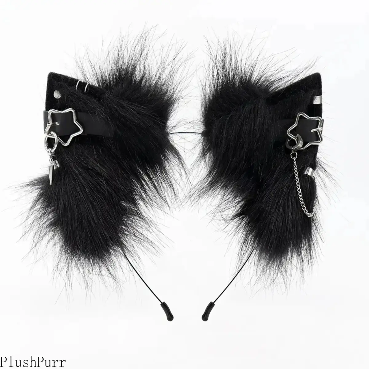 Handcrafted Animal Ear Bag Accessory, Multi-Color Faux Fur DIY Headband Prop for Halloween Cosplay Events, Cosplay Prop, Multi-Colors, Diy Bag Accessory tiktokshopbacktoschool, Accessories, Animal Ears Headband