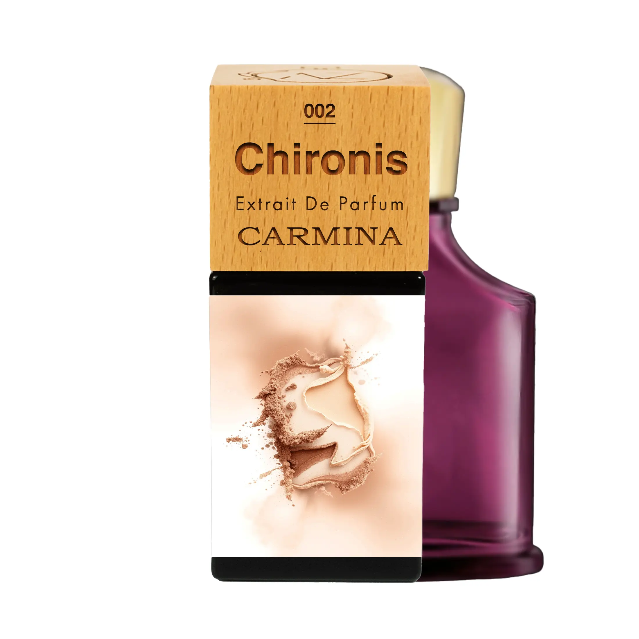 Chironis N°02 | Black Cherry, Saffron, Pink Pepper; May Rose, Peony, Violet, Cashmere Wood; Musk, Ambroxan, Myrhh, Frankincense. Home fragrance