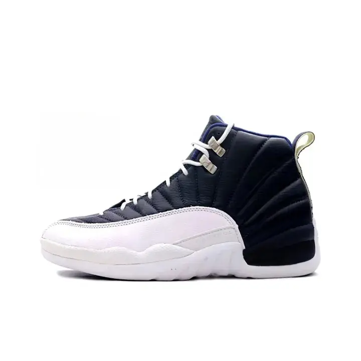 High top leather basketball sneakers navy blue white silver hardware upper viral daily essential memory foam comfy all day wear wide fit travel walking cushioned lightweight non slip unisex aesthetic street footwear hot festival match trendy youth