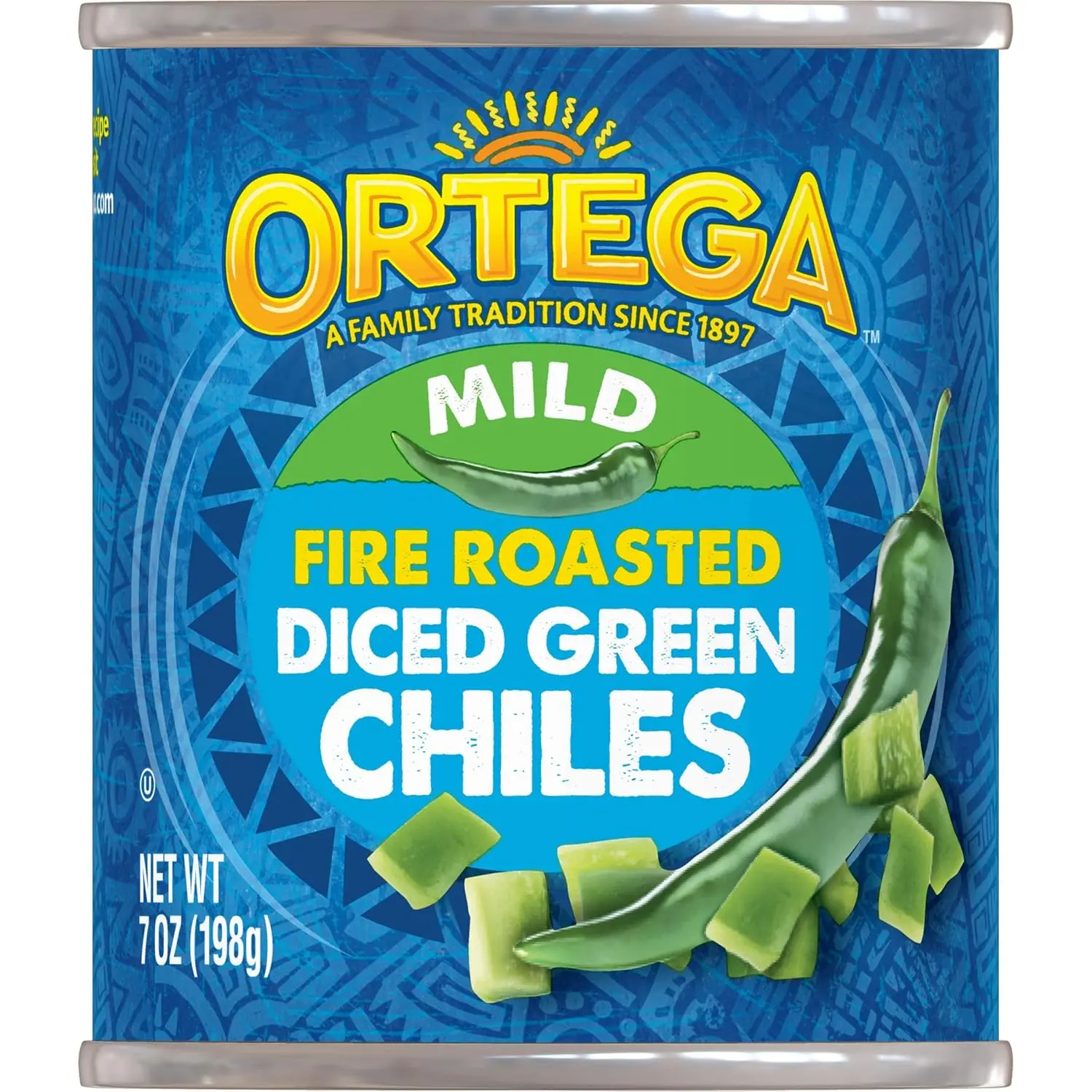Ortega Diced Green Chiles, Mild, 7 oz
