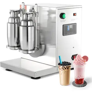 VEVOR Milk Tea Shaker, Electric Milk Tea Maker Machine, 0 - 180s Adjustable Milk Tea Shake Mixer Machine with 750ML Stainless Steels Cup for Bubble Tea, Boba Tea, Juice, Coffee, Milk, WineVEVOR Super Brand Day