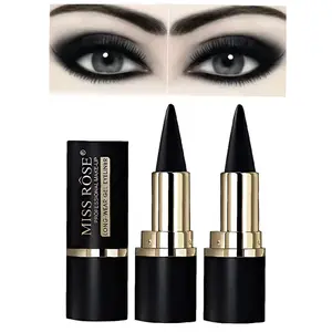 2pcs Black Multifunctional Matte Eyeliners Pencil  Makeup  Pen Easy To Apply Smooth Creamy Formula Lipliner Cosmetic  Cat Eye Makeup Stencil, Smoky Eyeshadow Palette, Goth Halloween Makeup