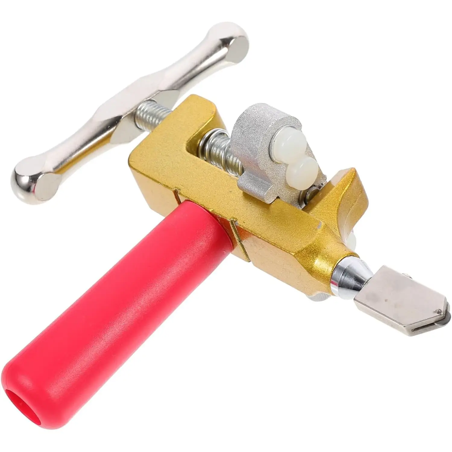 2 in 1 Glass Tile Cutter Hand Tool with Glass Breaking Pliers, Mirror Cutting Kit with 3 Tungsten Steel Blade for Home DIY Cutting Glass Hardware