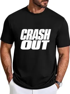 Viral "Crash Out" Meme Graphic white Tee | Gen Z Slang Streetwear Cotton T-Shirt Unisex