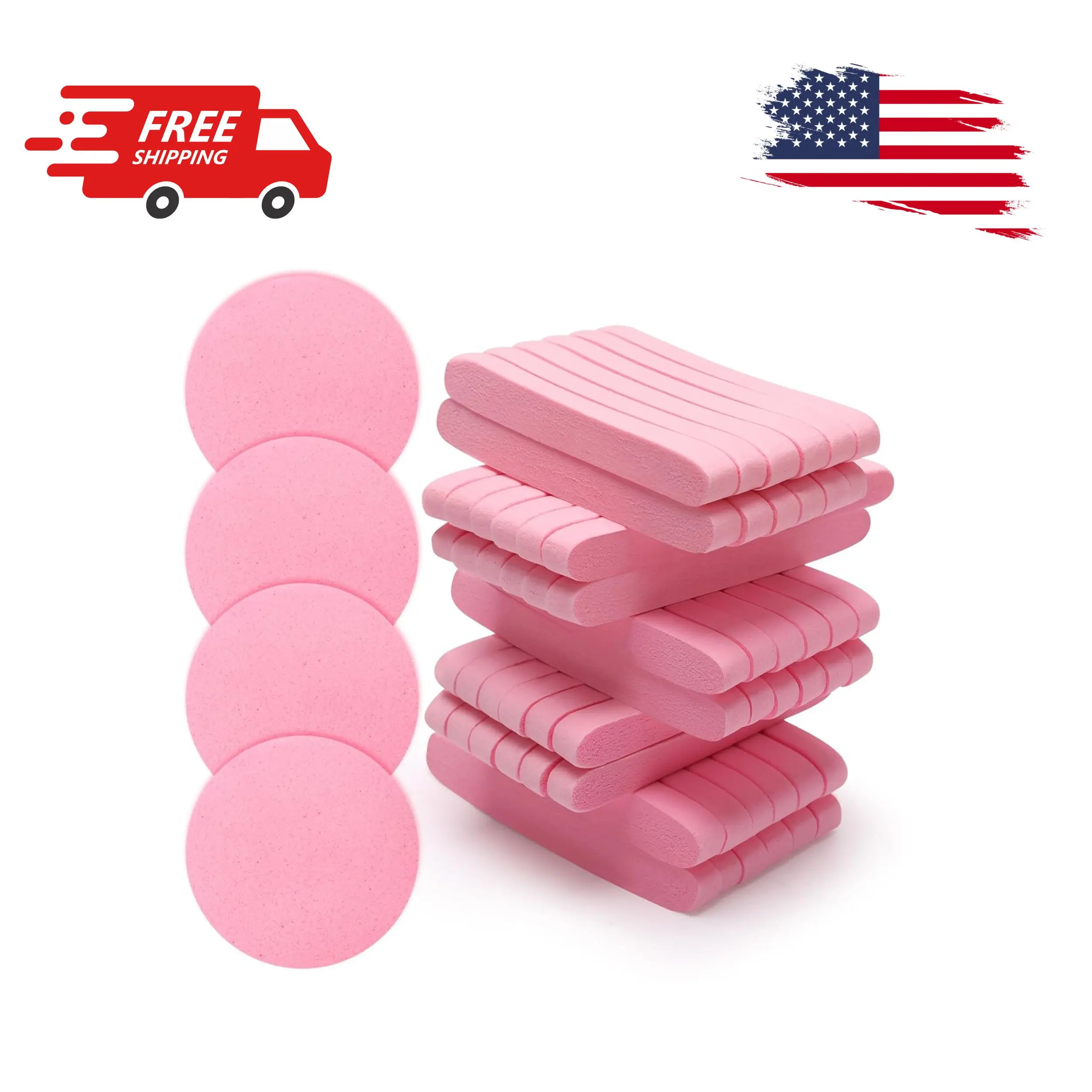 120 Pcs Facial Sponge Compressed, Luxiv Face Cleansing Sponge