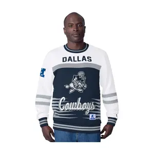 NFL Dallas Starter Men's Game Plan Retro Fleece Crewneck