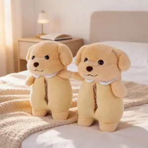 Smile Puppy Face Plush Slippers for Adults | Cute Animal Design Home Shoes | Snuggly Indoor Comfort