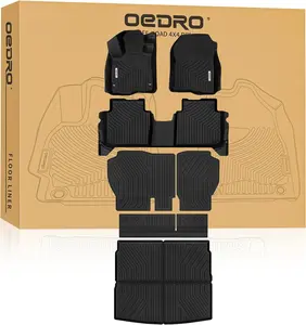 OEDRO Floor Mats & Cargo Liner Fit for 2023-2025 Honda CR-V (Include Hybrid), Honda CRV Accessories TPE All-Weather Custom Fit Trunk Mats Backrest Mats