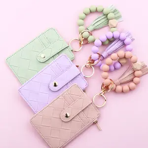 Quilted Wristlet Card Holder | Viral TikTok Neutral Accessory | Must Have Sleek Wallet