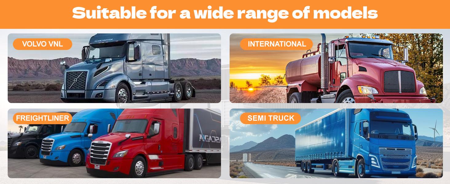 2pcs Semi Truck Side Window Sun Shade for Freightliner Volvo VNL International Trucks RV,Interior UV Protection Truck Side Window Shade semi Trucks Accessories Keep Your car Cool