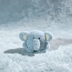 Autumn Winter Cute Elephant Plush Earphone Case for AirPods Pro 3 Wireless Bluetooth-compatible, Fun Elephant Design, Anti-Collision, Unisex