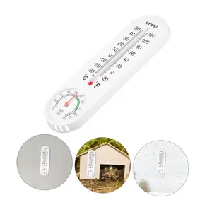 Indoor Outdoor Thermometer Hygrometer with Celsius/Fahrenheit (℃/℉) Wall Thermometer Humidity Gauge Meter Monitor with for Room Patio Greenhouse Cellar Field Cellar Garden Closet