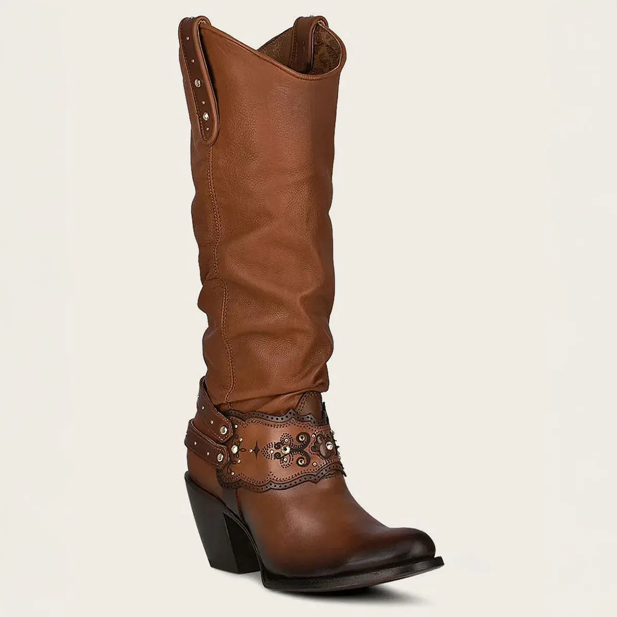 Women's Saltillo Crystals Tall Boots R Toe