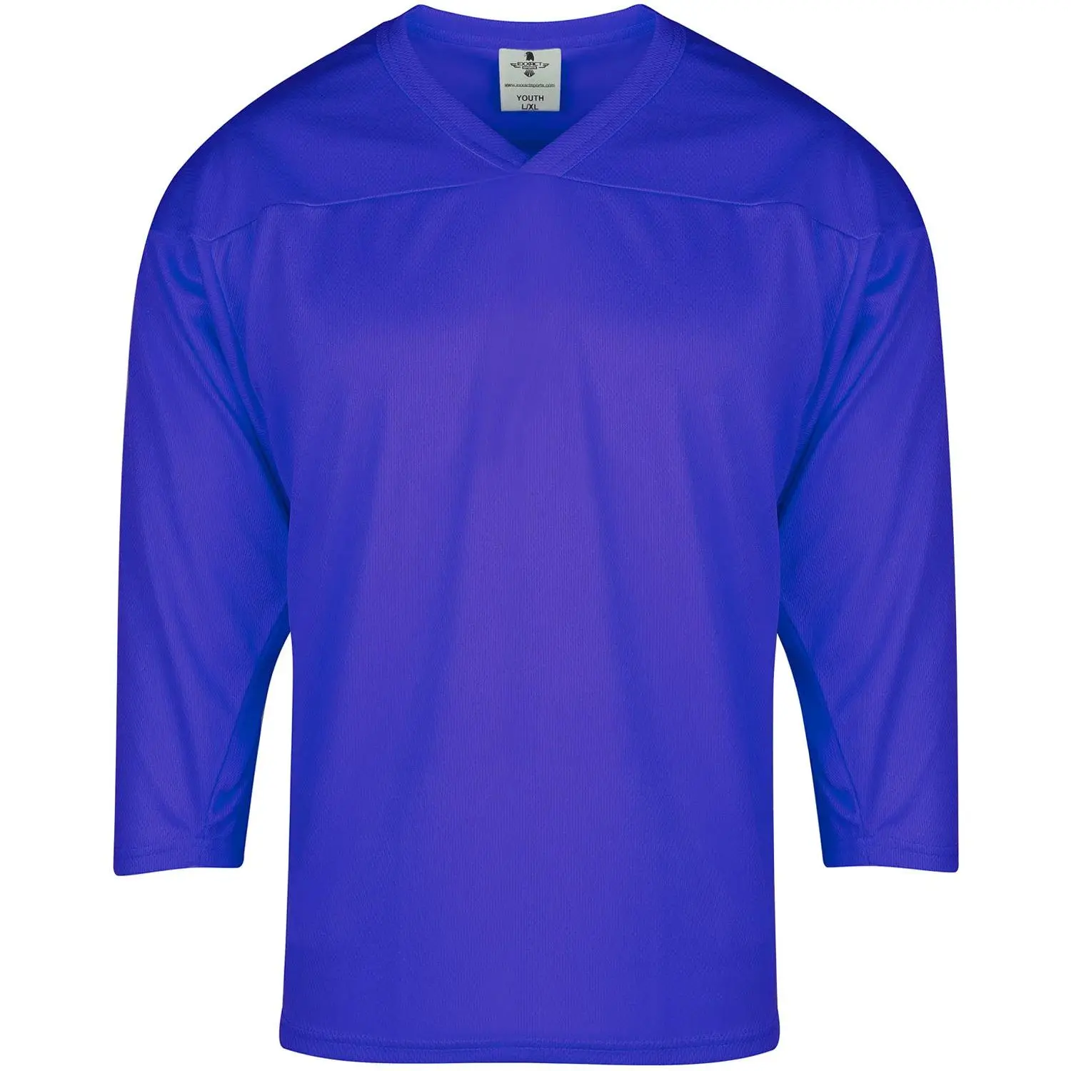 Exxact Sports Hockey Jerseys For Men, Hockey Practice Jersey Adult, Full Sleeve Hockey Blank Jersey, Ice Hockey Jersey (Royal Blue)