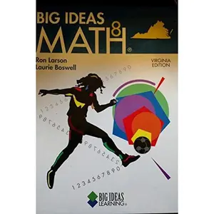USED-Big Ideas Math 8 (Virginia Edition, Blue) by Laurie Boswell Ron Larson (Hardcover)