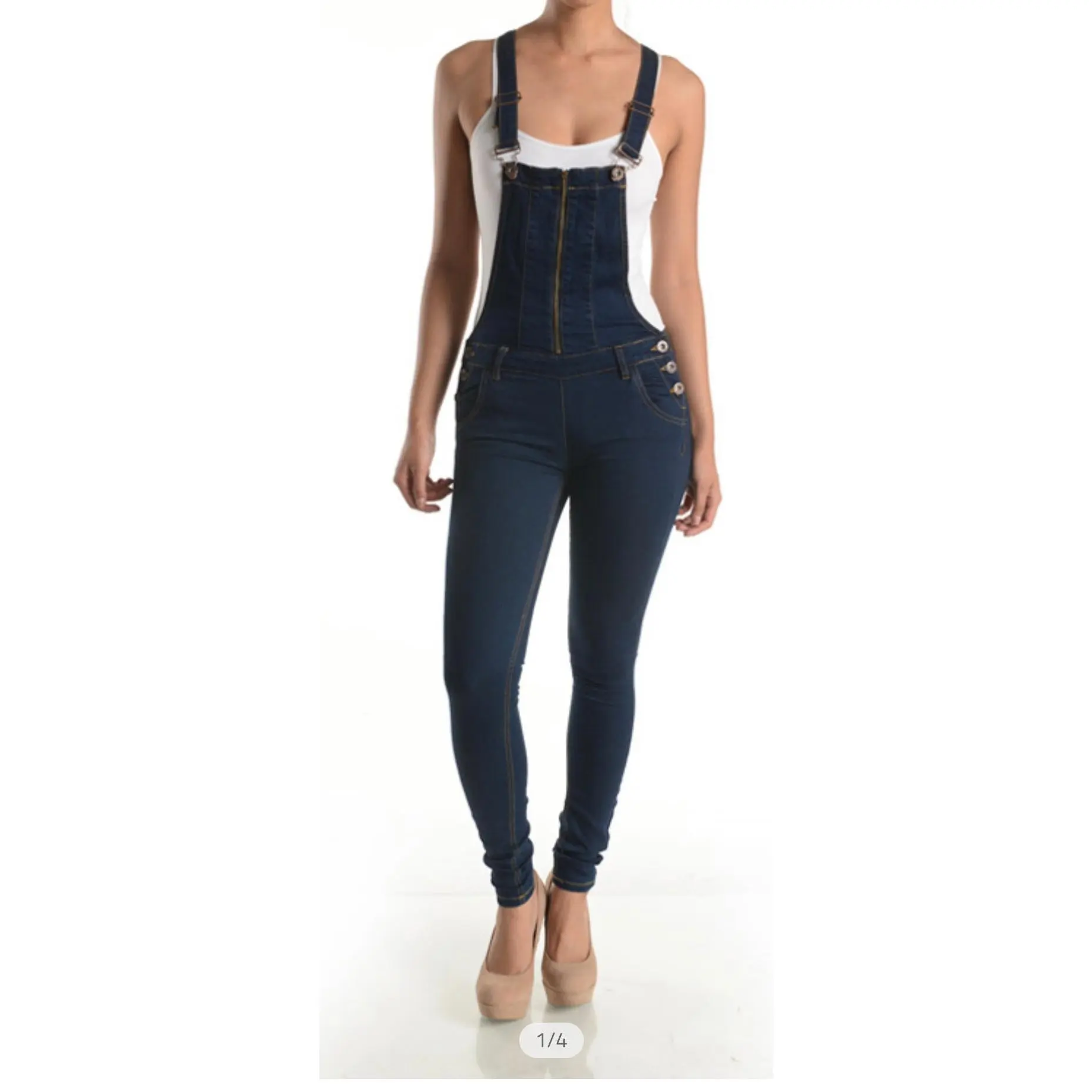 Slim fit Dark Rinse Wash Overall
