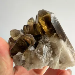 Smoky Quartz Points Cluster