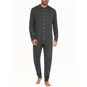 Men'S Winter One-Piece Jumpsuit - Warm and Stylish All-in-One Bodysuit for Cold Weather