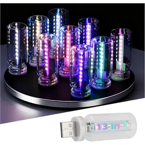 USB Night Light with 13-in-1 Design, Adjustable USB  Light with 7 Colors & 13 Modes,Portable LED  USBs Lights for Creating Atmosphere  Interior Accessories