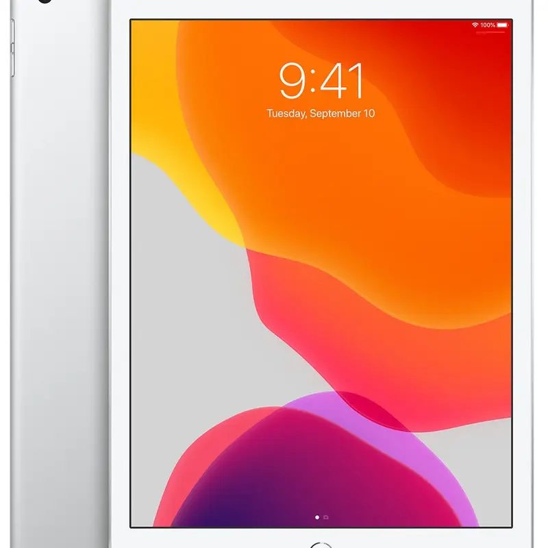 Refurbished Premium 7th-Gen Mint Tablet - 32GB, Wi-Fi, Silver, 1-Year Warranty, Built-In Camera, Bluetooth, Accessory Port, Keyboard-Ready Design, PhoneCheck Certified, Lightning Charger Compatible, Replacement Batteries Included