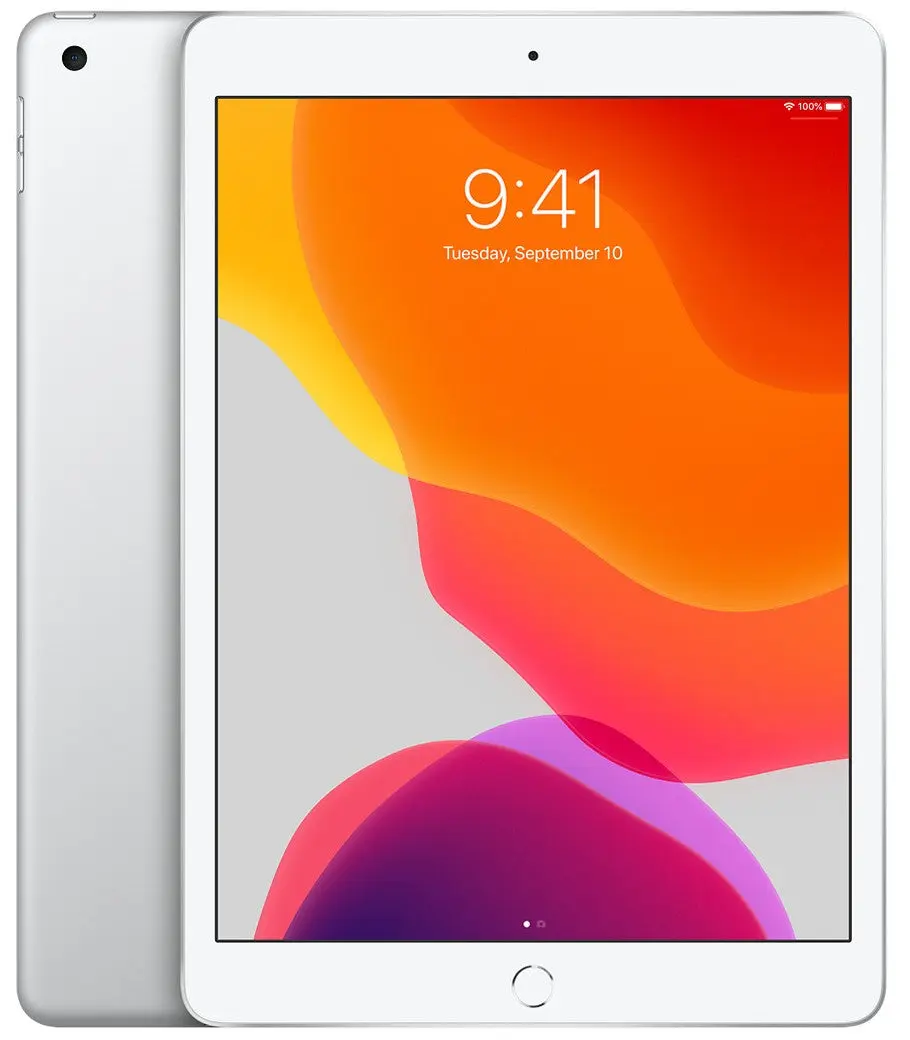 Refurbished Premium 7th-Gen Mint Tablet - 32GB, Wi-Fi, Silver, 1-Year Warranty, Built-In Camera, Bluetooth, Accessory Port, Keyboard-Ready Design, PhoneCheck Certified, Lightning Charger Compatible, Replacement Batteries Included
