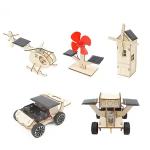 STEM Solar Powered Electric Car Kit | Build & Learn with Wooden Puzzle | Fun Educational Science Experiment Toy for Kids