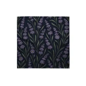 Lavender Meadow Bandana – Cottagecore Botanical Floral Scarf