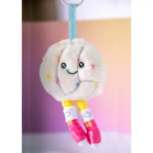 Mini Confetti Volleyball Charm Plushie – Volleyball Keychain