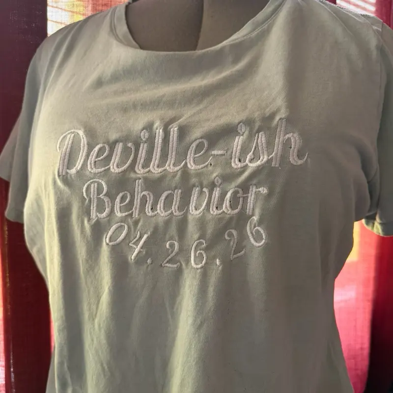 Custom Embroidered T-Shirt | Personalized Font