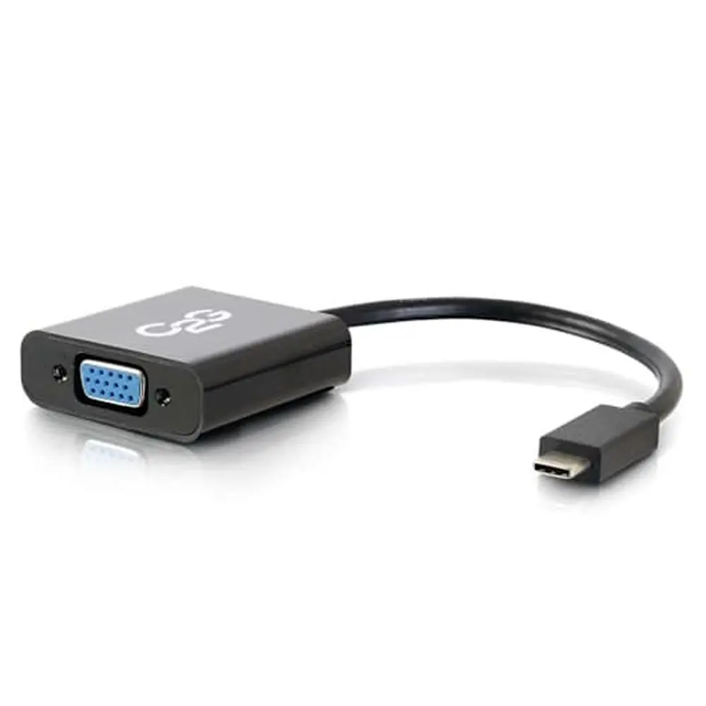 C2G USB-C to VGA Video Adapter Converter - Black