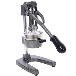 Hardware Cast Iron Citrus Juicer , Extra-Large Commercial Grade Manual Hand Press , Heavy Duty Countertop Squeezer for Fresh Orange Juice  ,grey color