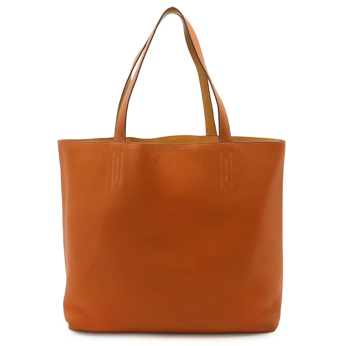 Pre-owned HERMÈS Calfskin Tote Bags Hermes Doublesens45 Taurillon Clemence Tote Bag