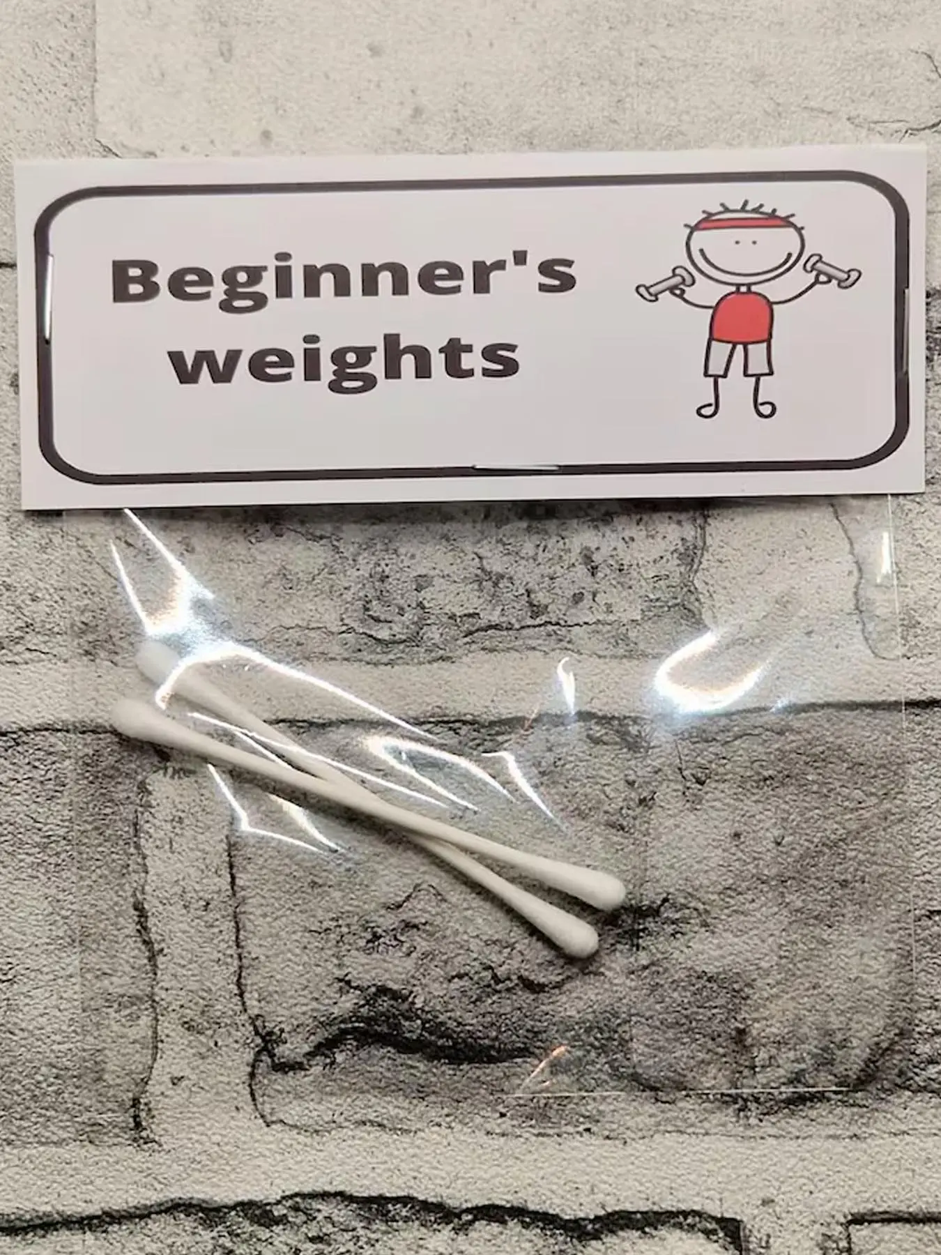 1set Fun Beginner Dumbbell Set—Beginners Weights, A Joke Gift,  Prank Gift, Lightweight Gift, Gift for Him, Birthday Gifts, Gag Gift, Stocking Filler, Joke Gift, Funny Novelty, Valentines Gift