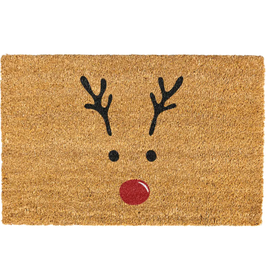Christmas doormat, Rudolph Door mat, Welcome Mat, Funny Door mat, Holiday Doormat, Christmas Decor, Chriatmas Decorations