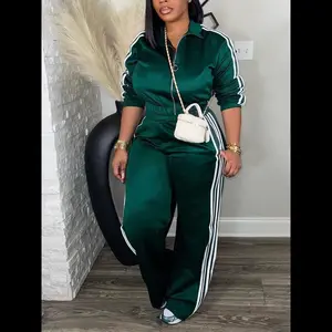 Women’s tracksuit set, casual long-sleeve zip-up jacket and pants set for spring and fall, women’s clothing for everyday wear