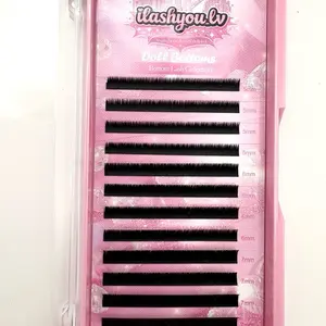 iLashyou_lv Bottom Lashes for Eyelash Extensions Individual Lashes 0.05 J Curl Mix Tray 5mm-7mm Makeup Cosmetic