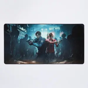 Resident Evil 2 Desk Mat, Gaming Mouse Pad, PC Set Up for Gamer