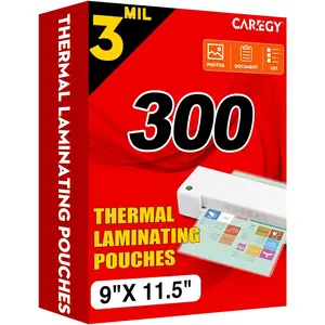Thermal Laminating Pouches, 300 Pack Laminating Sheets, 3 Mil, 9 x 11.5 Inches Lamination Sheet Paper for Laminator, Clear, Letter Size, Office and School Supplies