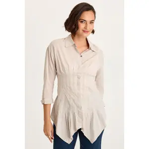 Ashlan Voile Sharkbite Blouse