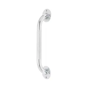 Knurled Chrome Grab Bar, 12"