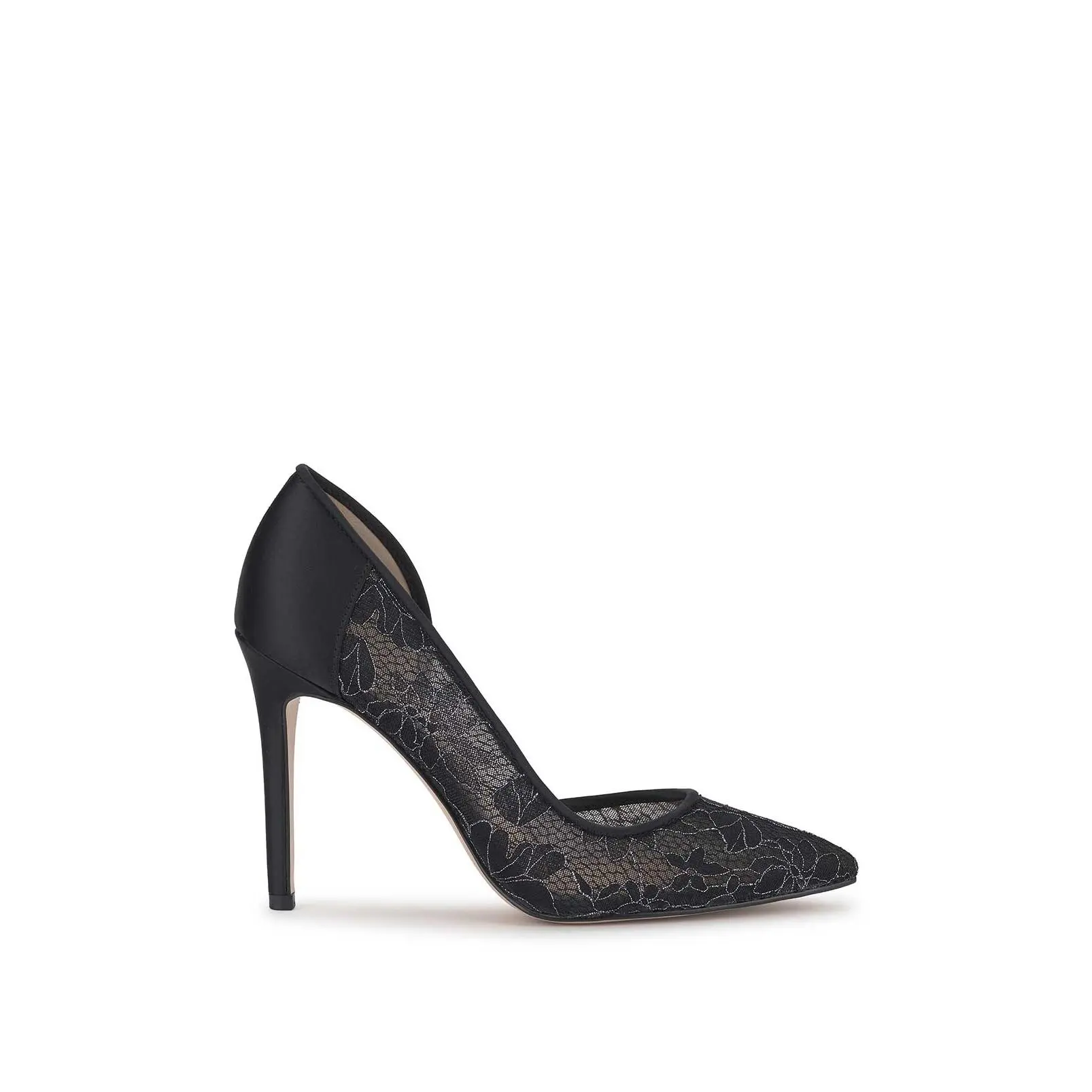 Prizma D'Orsay Pump in Black Lace