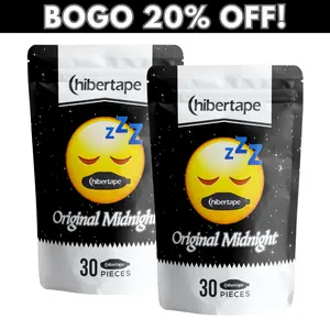 Hibertape - BUNDLE PACK Mouth Tape for Sleeping and Snoring, Jawline Shaper for Men and Women, Sleep Like a King or Queen, Free Your Sleep Hostage, CPAP Friendly,