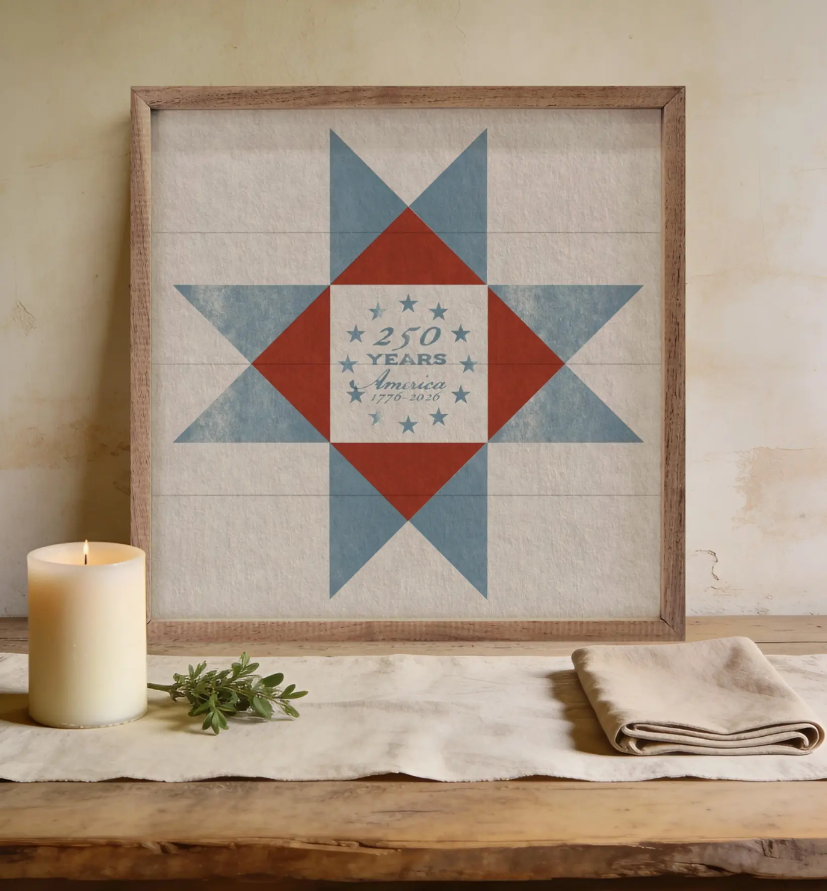 8" X 8" America 250 Heritage Quilt Block
