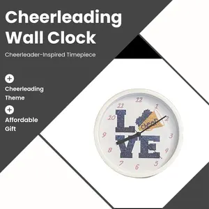 Cheerleading 9" Wall Clock