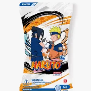 KAYOU- NARUTO SERIES 3, Heaven Scroll English Sleeved Booster Sealed 8-Card Pack