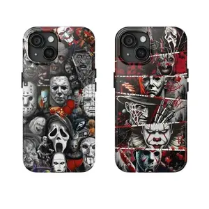 Horror Movie Halloween Tough Cases Drop-resistant Scratch-resistant Phone Case, Unique And Personalized For IPhone 17, 16, 15, 14, 13, 12, Pro Max, Pro Plus, and Samsung S25, 24, 23, 22