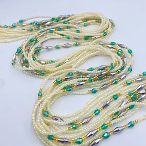 Waist Beads – Tie-On African Body Jewelry – Plus Size Friendly (45”-50”) – Add to Cart, Buy Now – Price Per Waist Bead