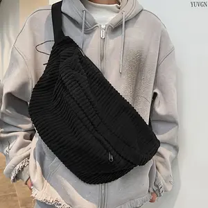 Corduroy Plush Casual Crossbody Tote Bag for Students, Large Capacity Soft Shoulder Satchel with Wide Strap, Ideal for Daily Commute, School, Travel & Shopping summerwins