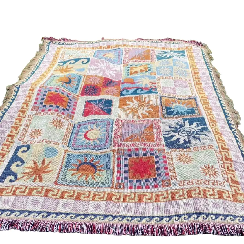 Multifunctional Cotton Blanket for Camping and Home Use, Cozy Sofa Throw for Living Room Bedroom Decoration, Soft and Stylish Design, Cozy Chic Blanket, Lightweight Cozy Blanket, Throw Blankets, Blanket for Couch